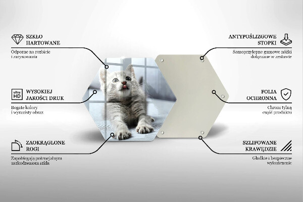 Glas Herdabdeckplatte Kleines süßes Kätzchen