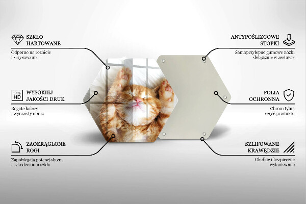 Glas Herdabdeckplatte Kleines süßes Kätzchen