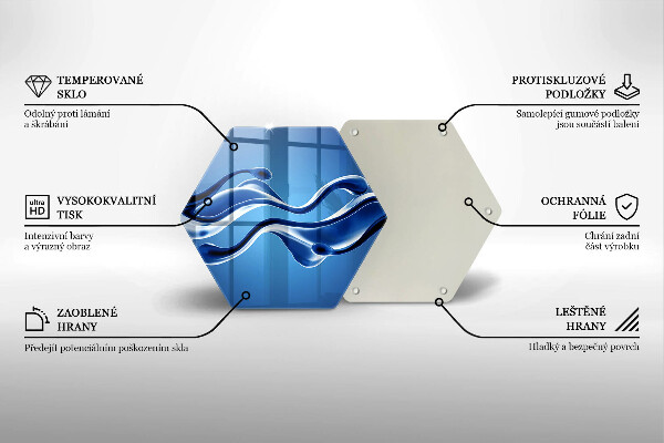 Glas Herdabdeckplatte Flüssige Abstraktion