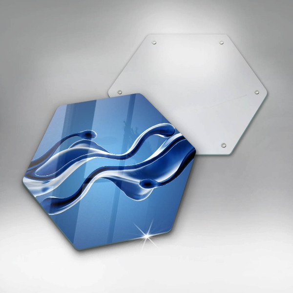 Glas Herdabdeckplatte Flüssige Abstraktion