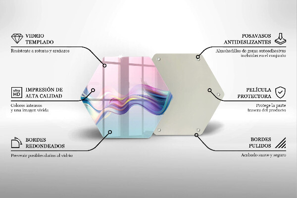 Glas Herdabdeckplatte Pastellabstraktion