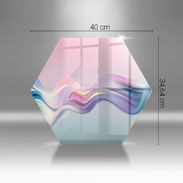 Glas Herdabdeckplatte Pastellabstraktion