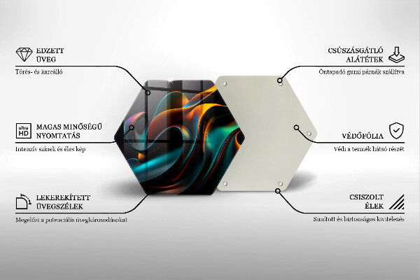 Glas Herdabdeckplatte Bunte Abstraktion