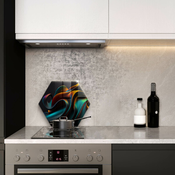 Glas Herdabdeckplatte Bunte Abstraktion