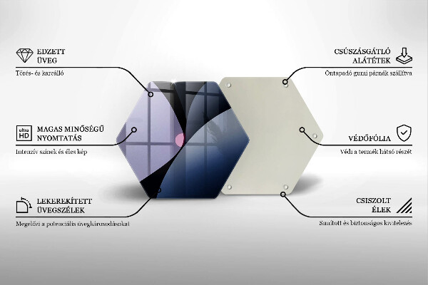 Glas Herdabdeckplatte Abstrakte Formen