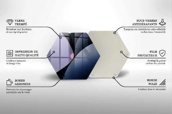 Glas Herdabdeckplatte Abstrakte Formen