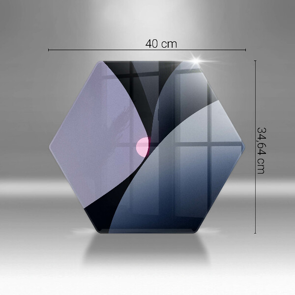 Glas Herdabdeckplatte Abstrakte Formen