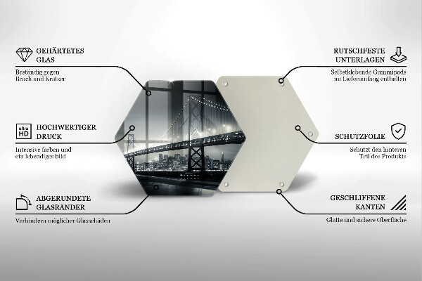 Glas Ceranfeldabdeckung Benjamin-Franklin-Brücke