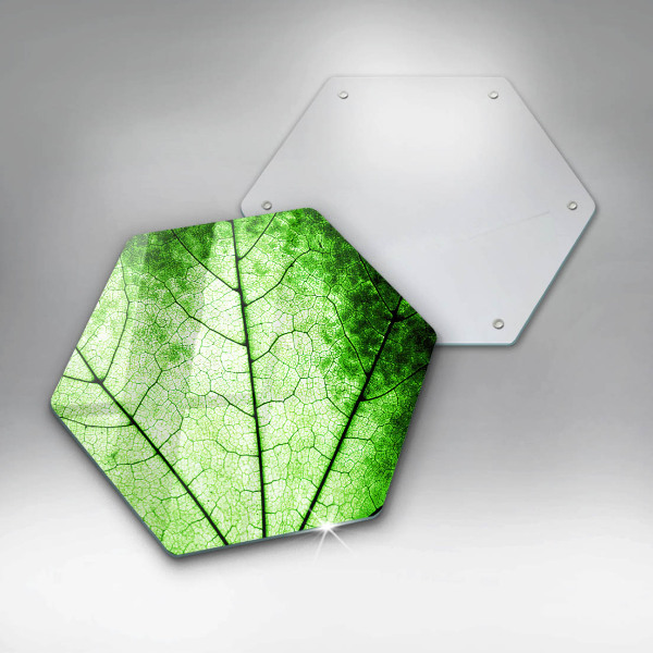 Glas Herdabdeckplatte Dekoratives Aderblatt