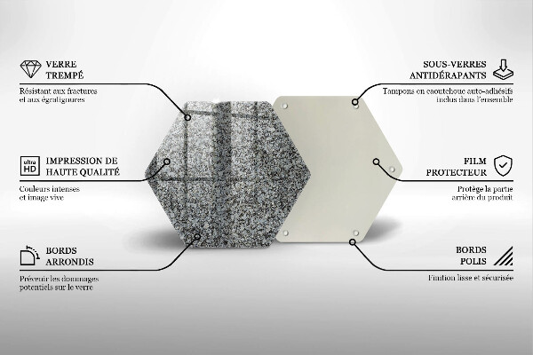 Glas Herdabdeckplatte Steinstruktur