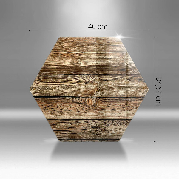 Glas Herdabdeckplatte Holzplankenstruktur