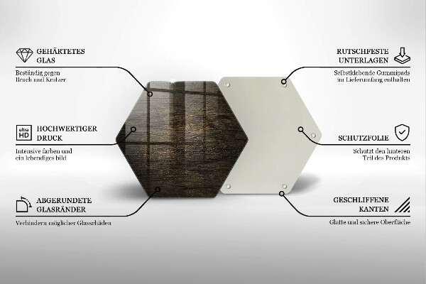 Glas Herdabdeckplatte Textur der Holzrinde
