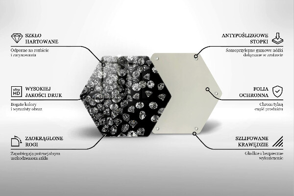 Glas Herdabdeckplatte Diamanten Diamanten