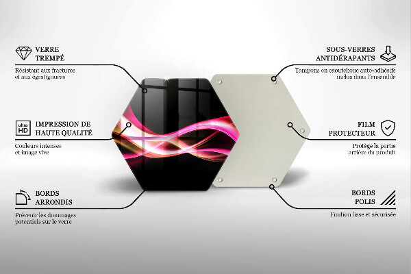 Glas Herdabdeckplatte Abstrakter Neonrauch