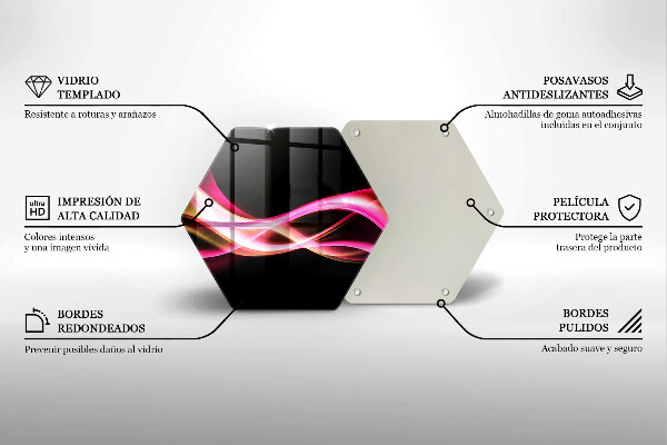 Glas Herdabdeckplatte Abstrakter Neonrauch