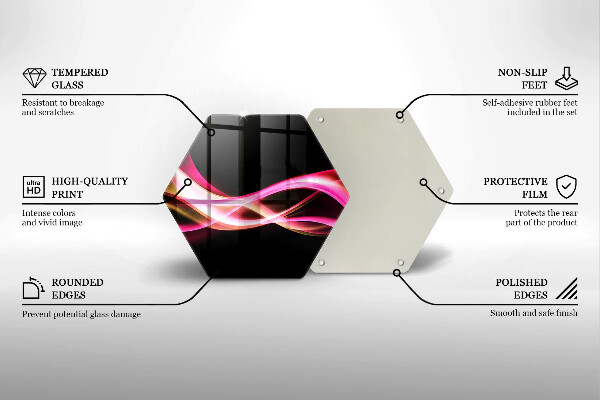Glas Herdabdeckplatte Abstrakter Neonrauch