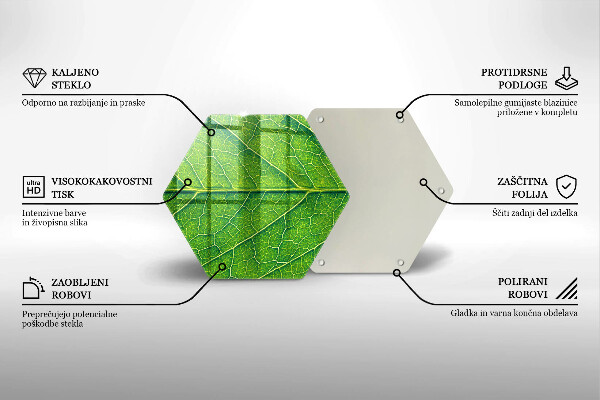 Glas Herdabdeckplatte Naturblattadern