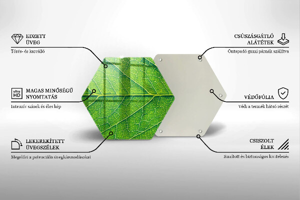 Glas Herdabdeckplatte Naturblattadern