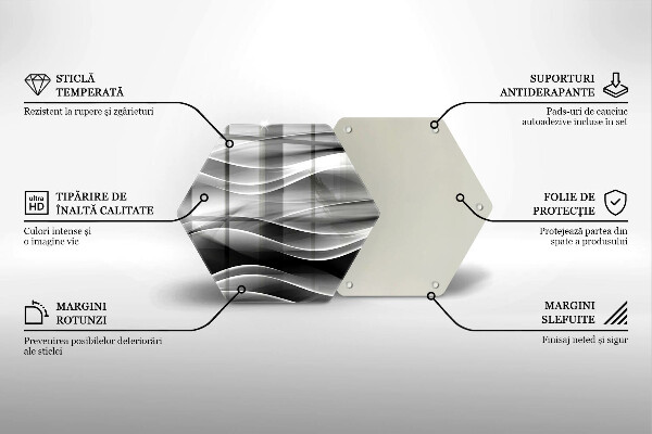 Glas Herdabdeckplatte Abstrakte Rauchlinien