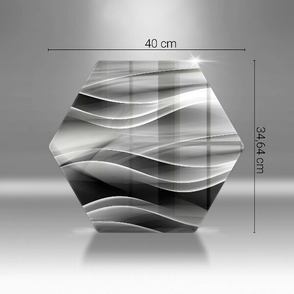 Glas Herdabdeckplatte Abstrakte Rauchlinien