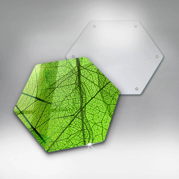 Glas Herdabdeckplatte Naturblattadern