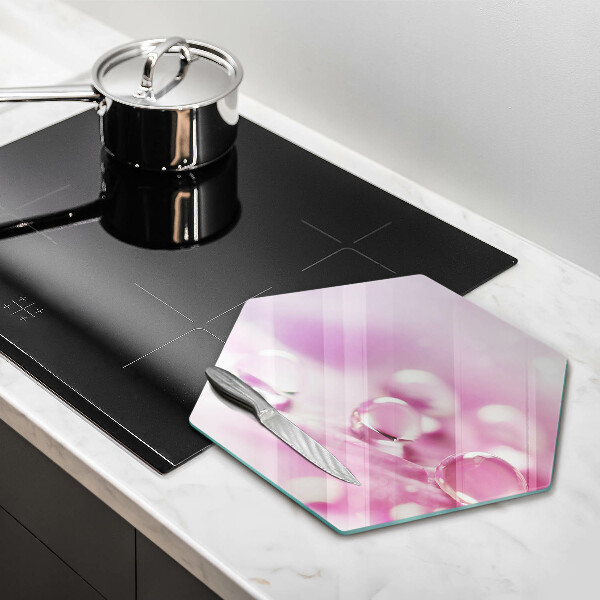 Glas Herdabdeckplatte Taublütenblätter