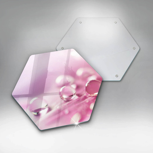 Glas Herdabdeckplatte Taublütenblätter