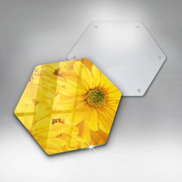 Glas Herdabdeckplatte Blütenblätter