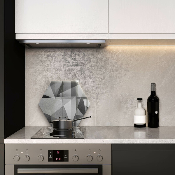 Glas Herdabdeckplatte Konkrete scharfe Abstraktion