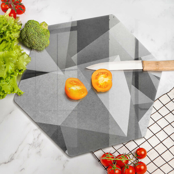 Glas Herdabdeckplatte Konkrete scharfe Abstraktion