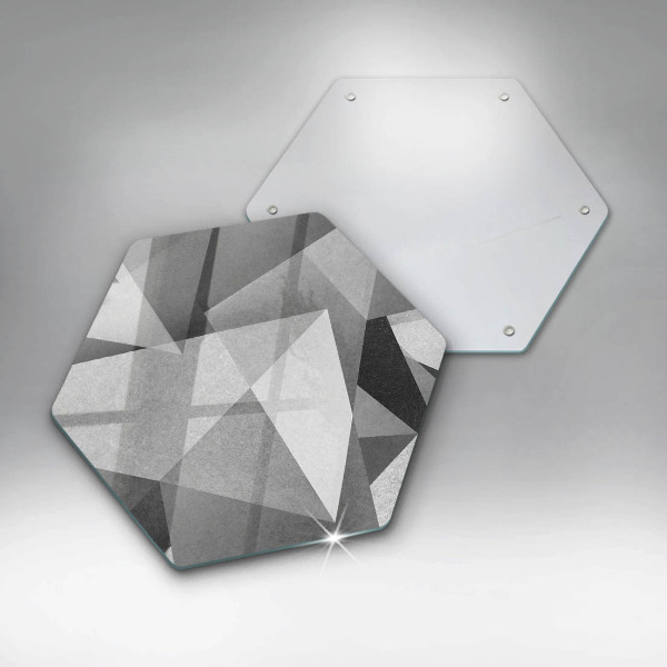 Glas Herdabdeckplatte Konkrete scharfe Abstraktion