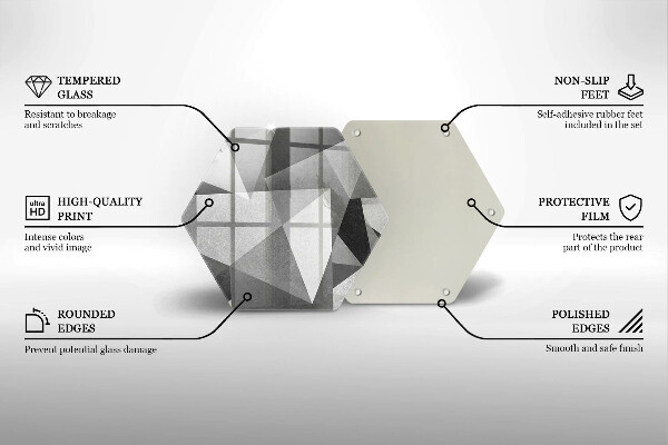 Glas Herdabdeckplatte Konkrete scharfe Abstraktion