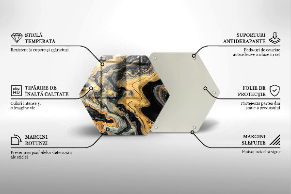 Glas Ceranfeldabdeckung Abstrakte Struktur