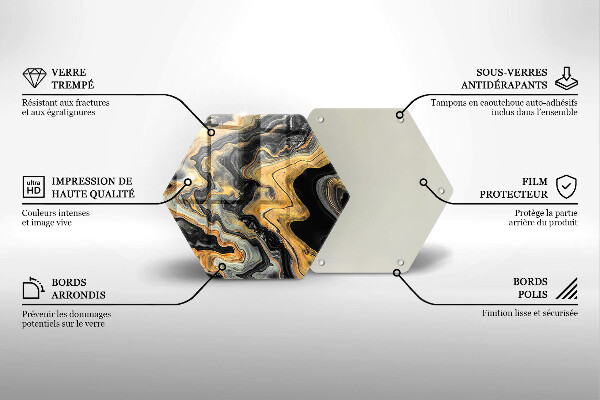 Glas Ceranfeldabdeckung Abstrakte Struktur