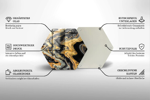 Glas Ceranfeldabdeckung Abstrakte Struktur