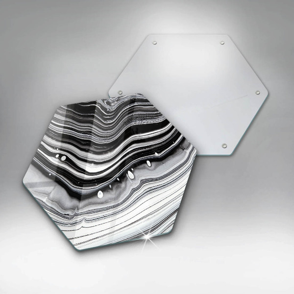 Glas Ceranfeldabdeckung Tintenabstraktion