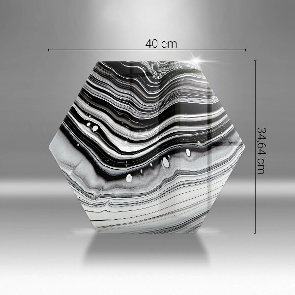 Glas Ceranfeldabdeckung Tintenabstraktion