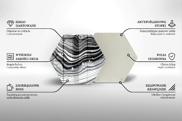 Glas Ceranfeldabdeckung Tintenabstraktion