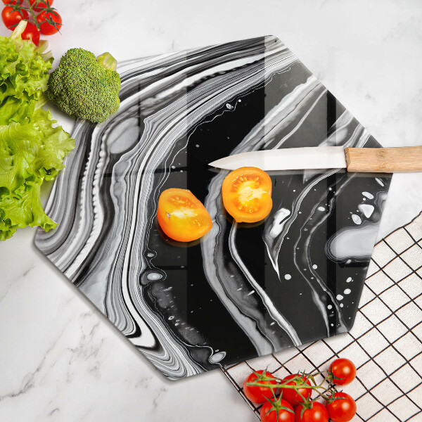 Glas Ceranfeldabdeckung Tintenabstraktion