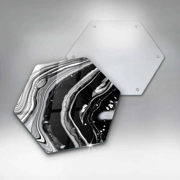 Glas Ceranfeldabdeckung Tintenabstraktion