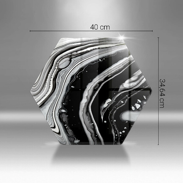 Glas Ceranfeldabdeckung Tintenabstraktion