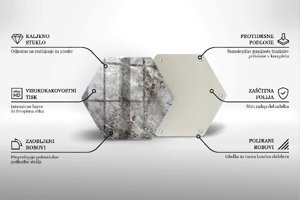 Glas Ceranfeldabdeckung Steinstruktur