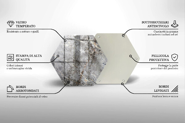 Glas Ceranfeldabdeckung Steinstruktur