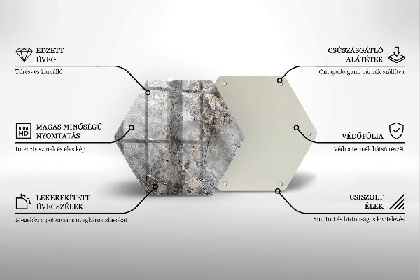 Glas Ceranfeldabdeckung Steinstruktur