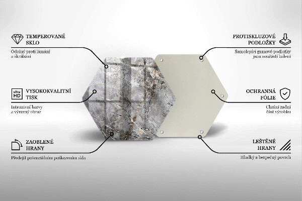 Glas Ceranfeldabdeckung Steinstruktur