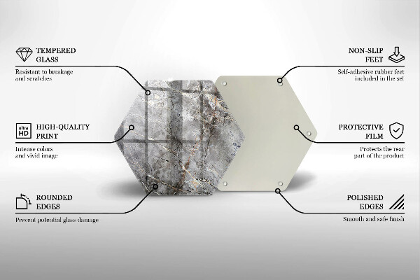 Glas Ceranfeldabdeckung Steinstruktur