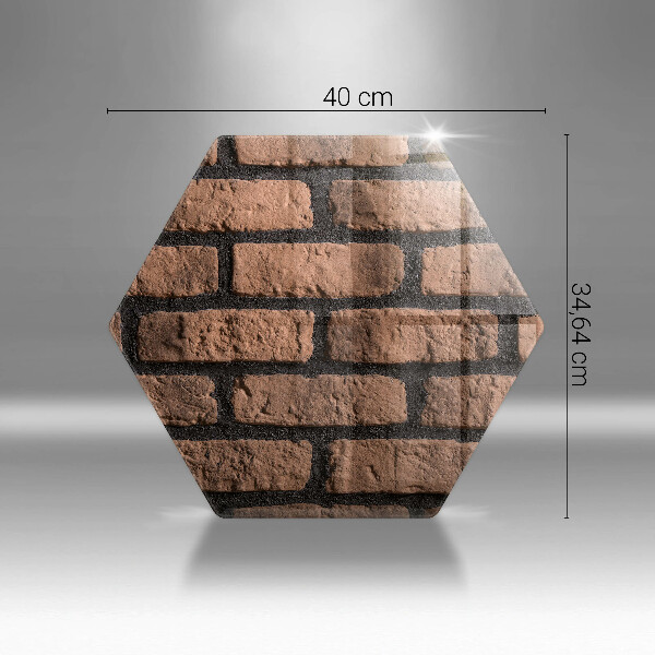 Glas Ceranfeldabdeckung Ziegelwand