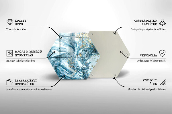 Glas Herdabdeckplatte Struktur mit Gold