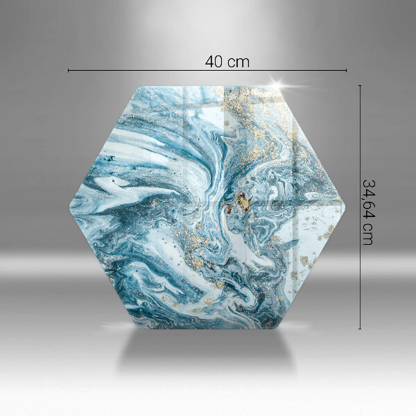 Glas Herdabdeckplatte Struktur mit Gold