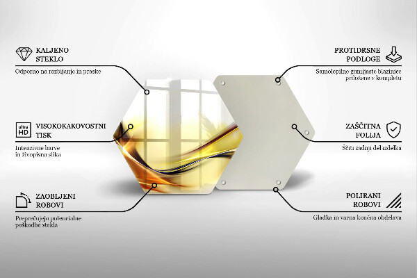Glas Herdabdeckplatte Abstrakte Lichtlinien